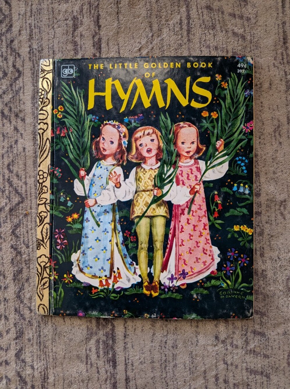 Little Golden Book Of Hymns. Vintage 1974 13th Printing